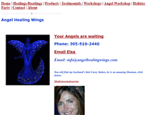 Tablet Screenshot of angelhealingwings.com
